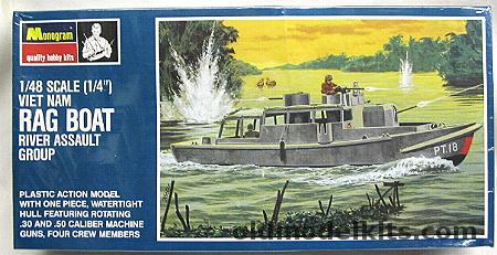 Monogram 1/48 Vietnam Rag Boat River Assault Group (STCANS), PB179-200 plastic model kit